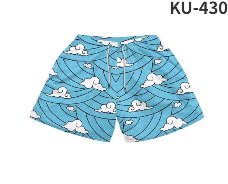 Anime Print Men's Shorts