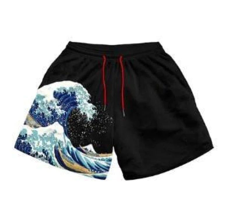 Anime Print Men's Shorts