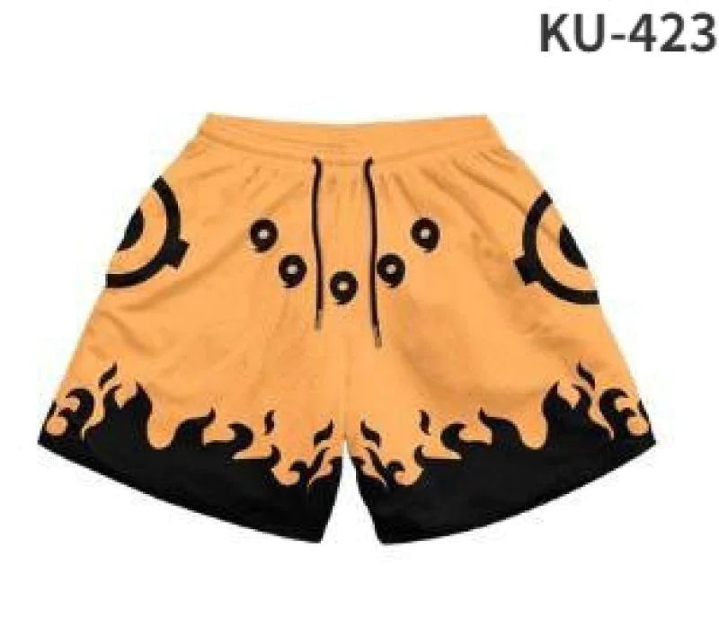 Anime Print Men's Shorts