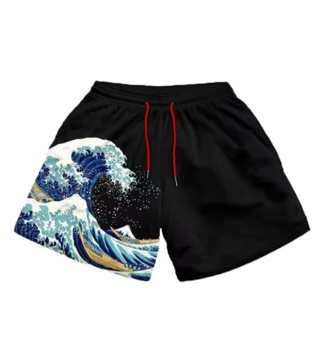 Anime Print Men's Shorts