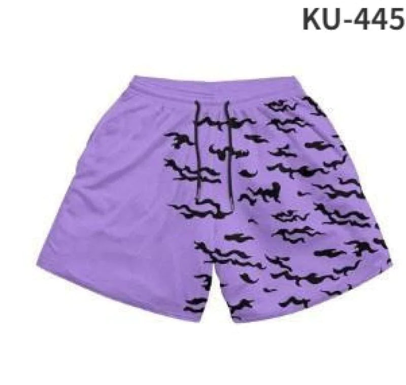 Anime Print Men's Shorts