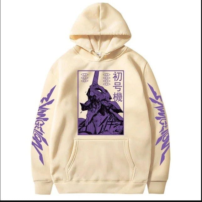 Anime EVA Men's Long Sleeve Hoodies