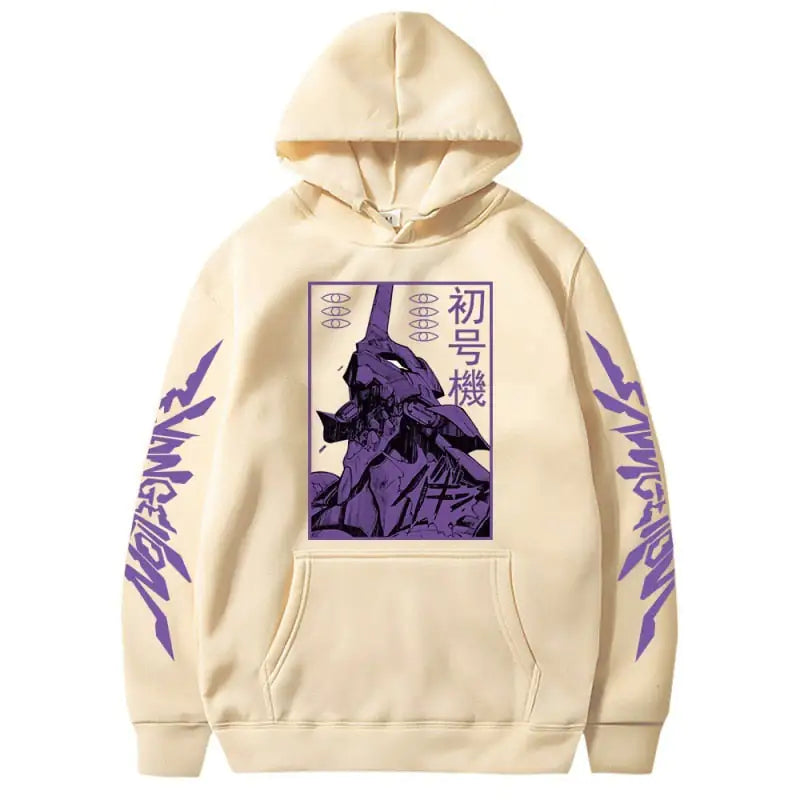 Anime EVA Men's Long Sleeve Hoodies