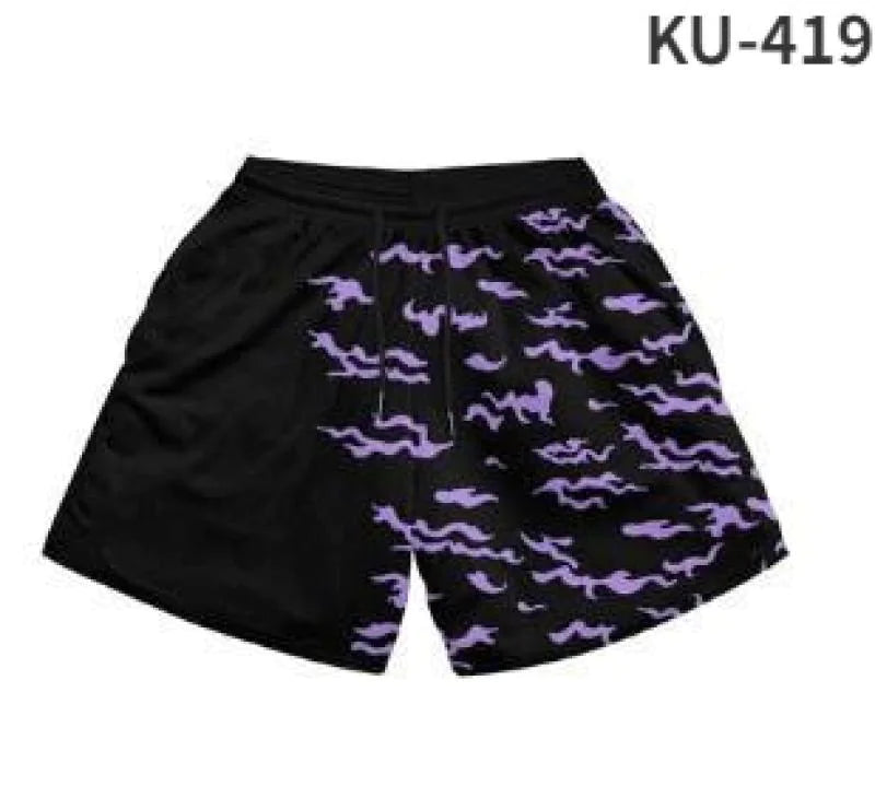 Anime Print Men's Shorts